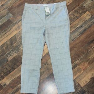 H&M Light Gray Checkered Pants